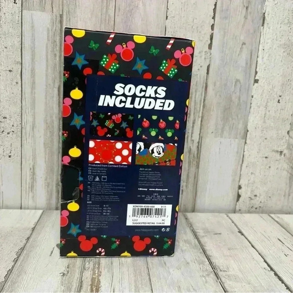 NEW HAPPY SOCKS X Disney Christmas Socks 4PK Gift Box Set - Picture 8 of 13